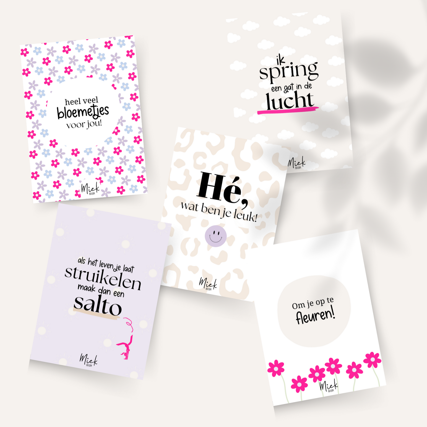 Printable | 9x Ansichtkaart | voorjaar