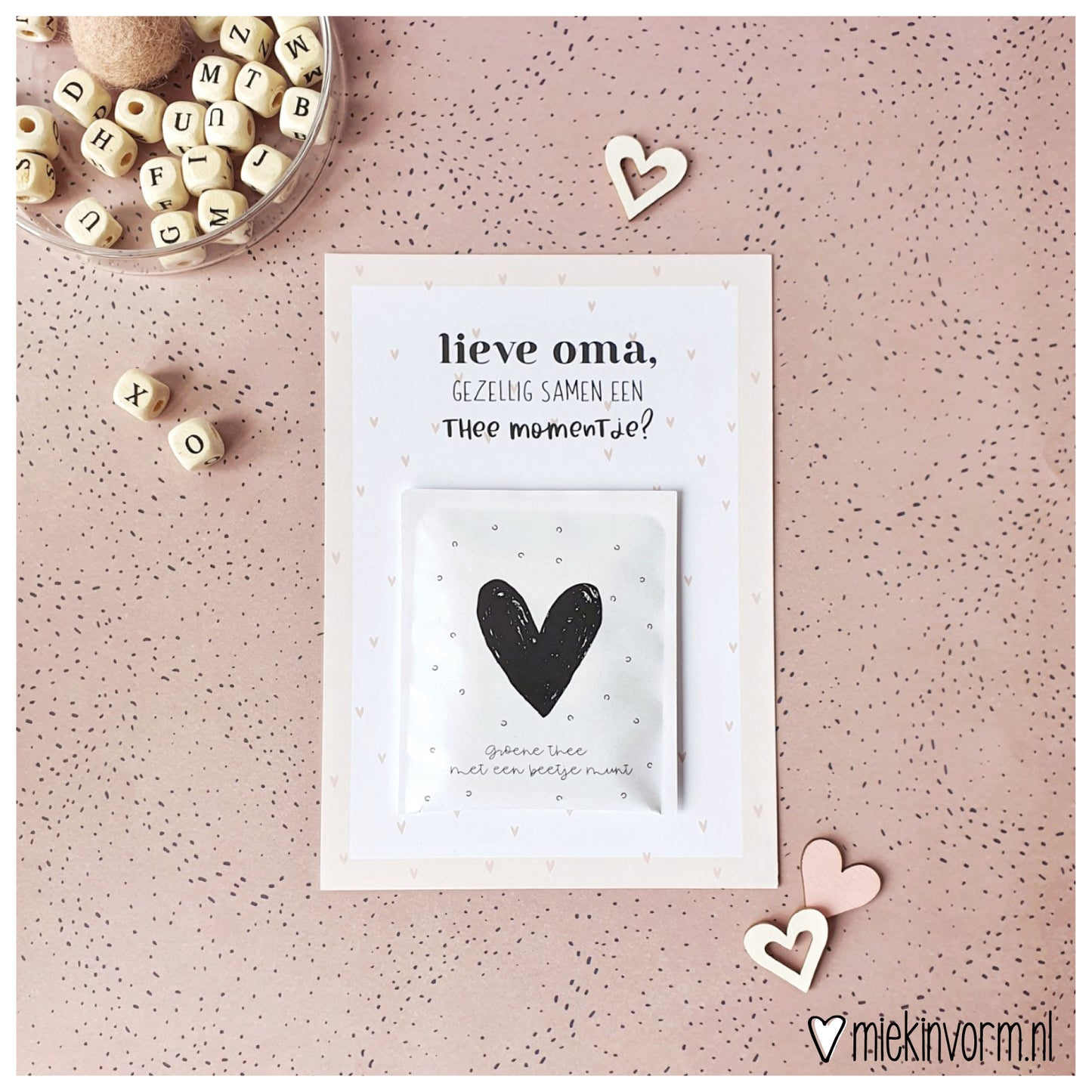 Printable | Ansichtkaart | thee oma