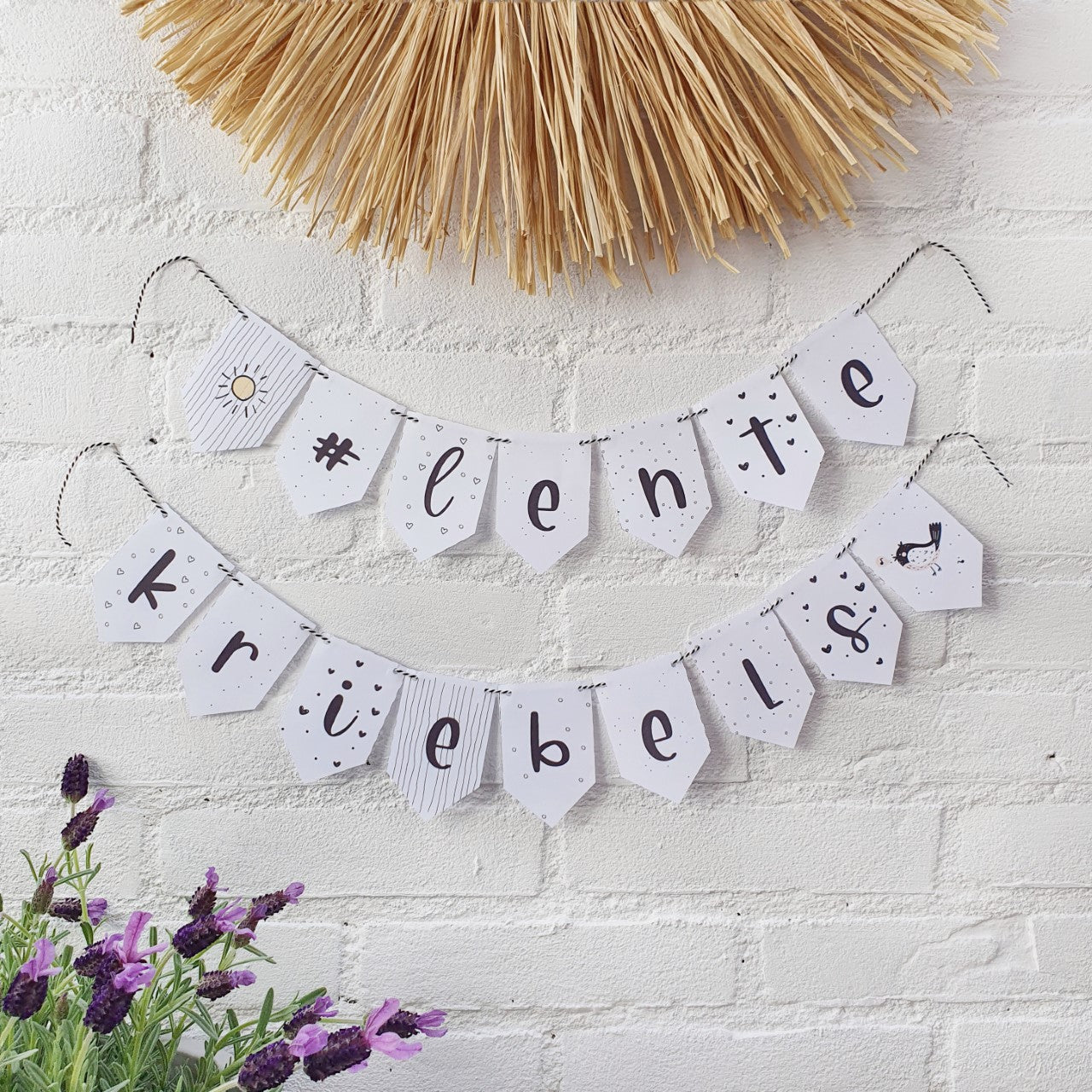 Printable | 6x slingers | alle seizoenen