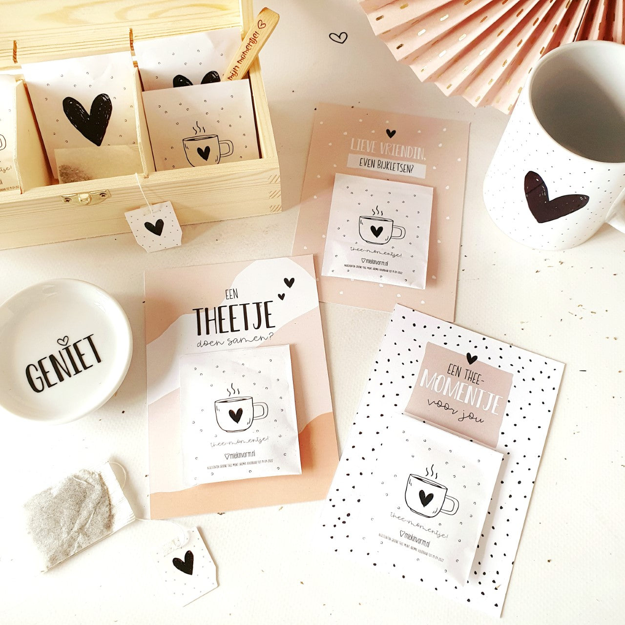 Printable | 3x Ansichtkaart | thee