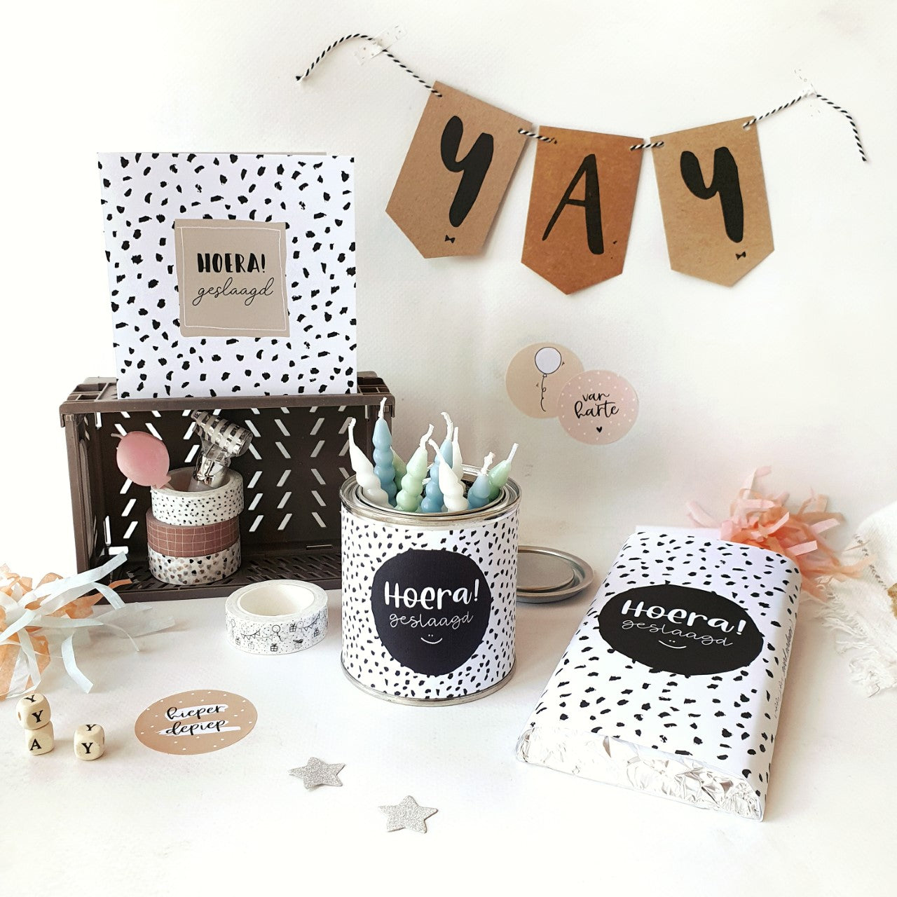 Printable | Chocoladewikkel | geslaagd