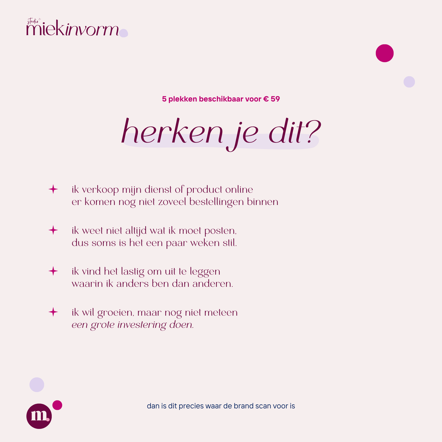 Brand Scan - jouw 1e stap naar een merk dat klopt