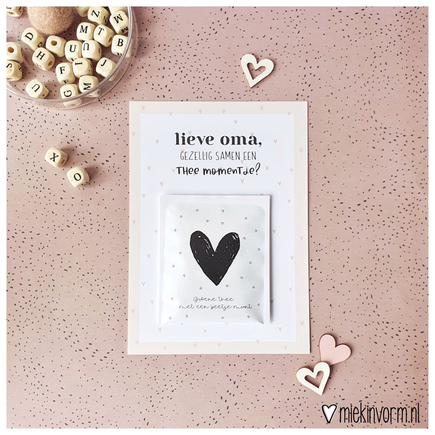 Printable | Ansichtkaart | thee oma