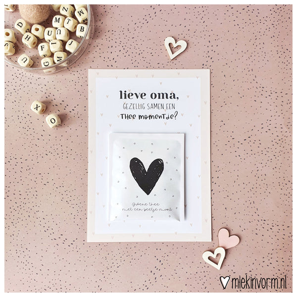 Printable | Ansichtkaart | thee oma