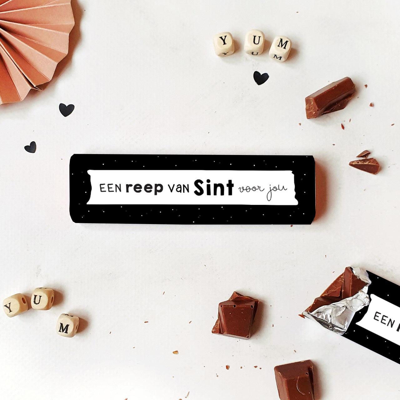 Printable | Chocoladewikkel klein | Sint