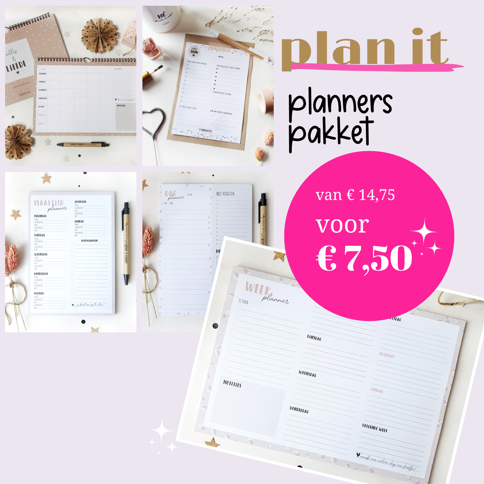 Printable | planners pakket