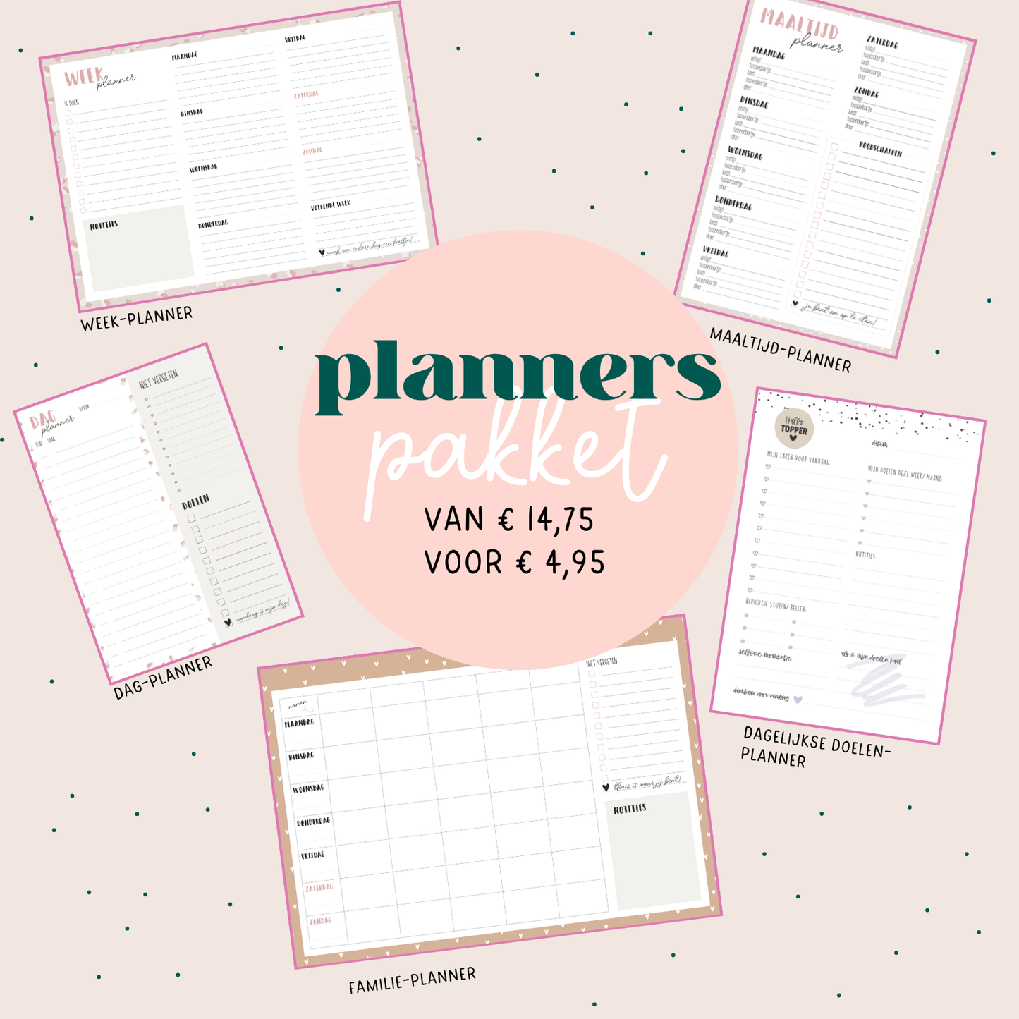 Printable | planners pakket