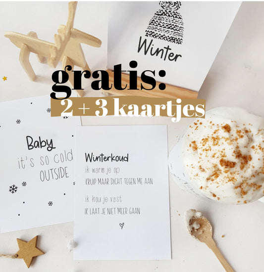 Printable | 5x Ansichtkaart | winter