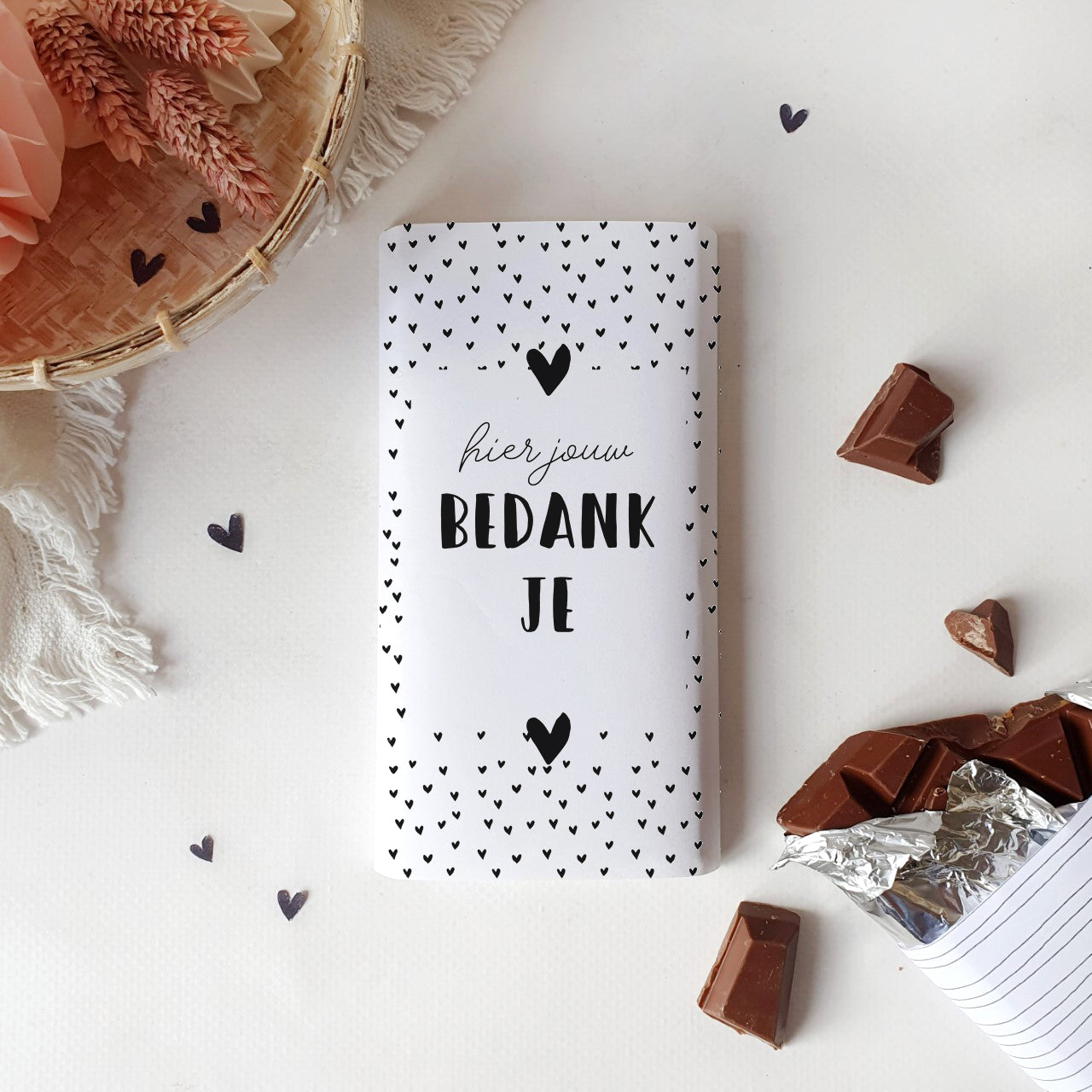 MIEKinvorm chocolade wikkel op maat