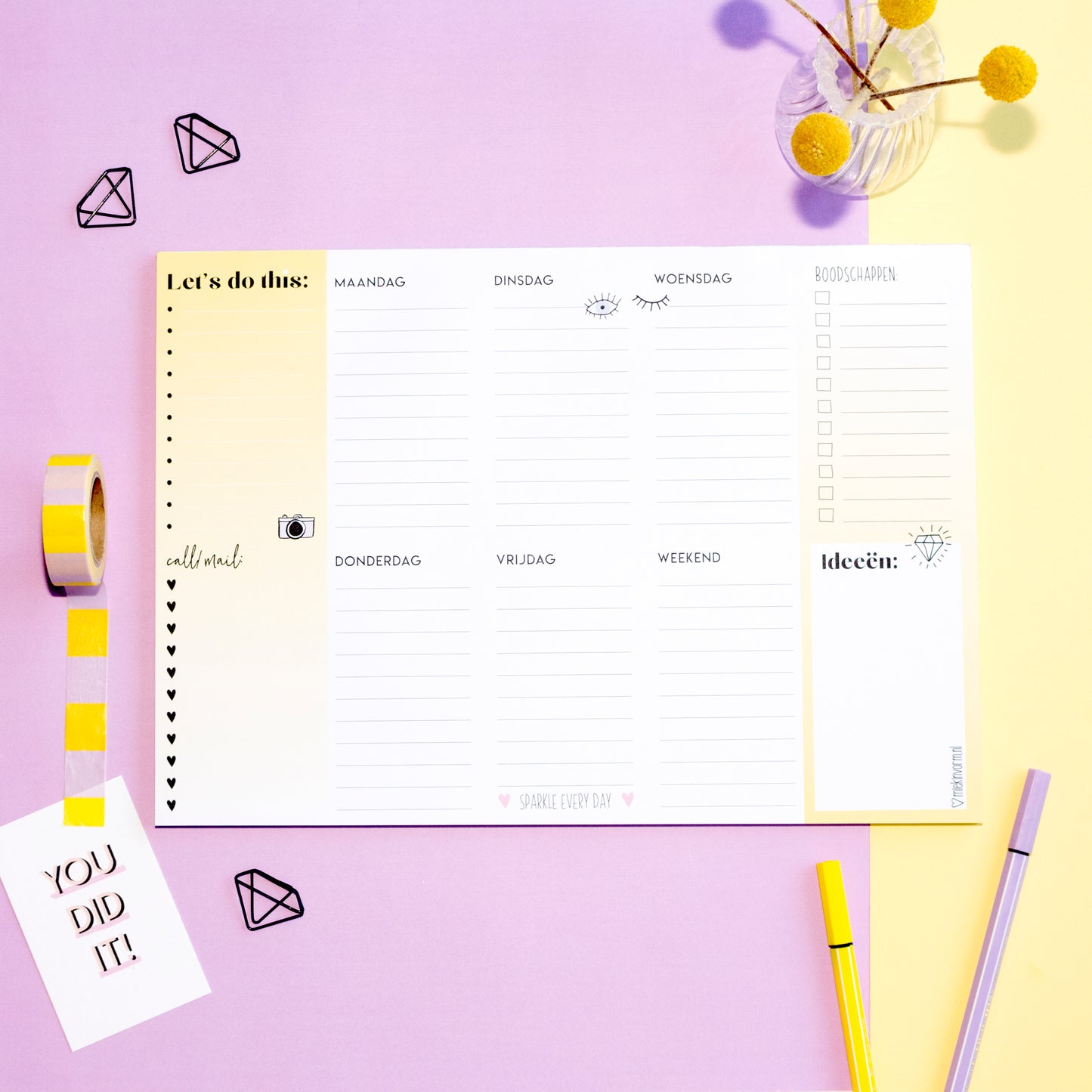 Printable | Weekplanner #1