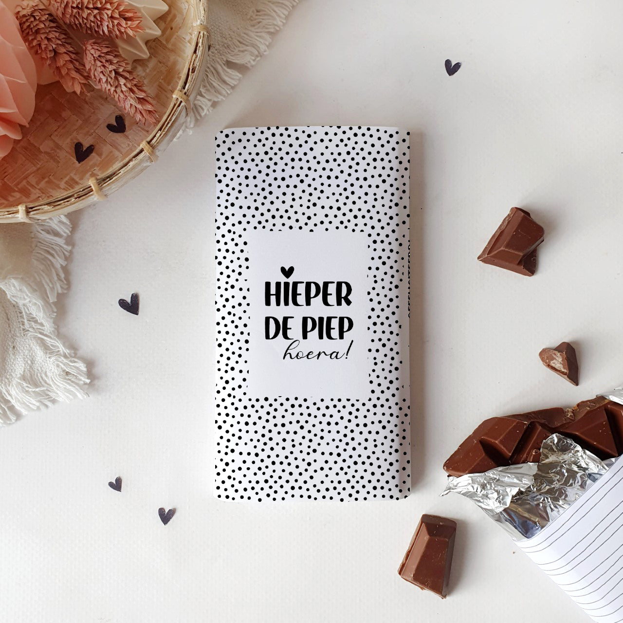 Printable | Chocoladewikkel | hieperdepiep hoera