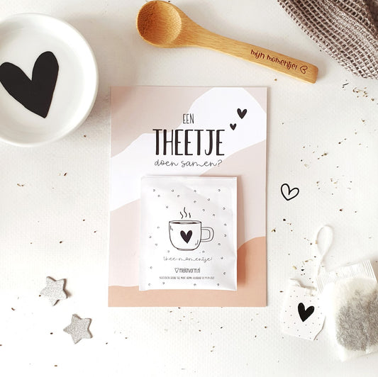 Printable | Ansichtkaart | thee samen