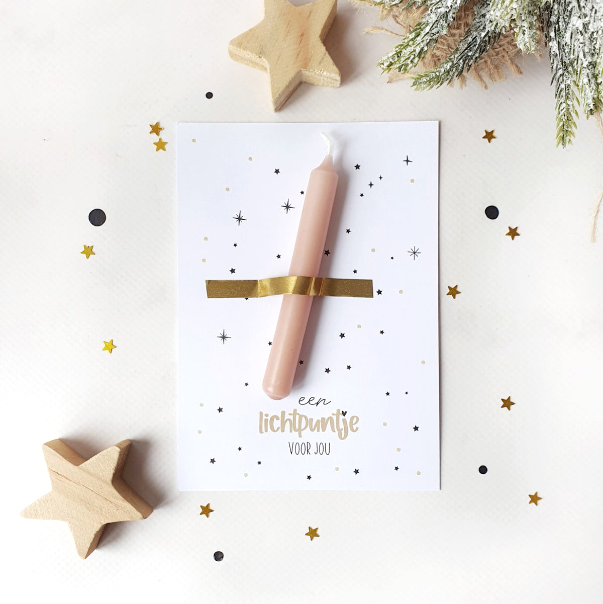 Printable | kaart lichtpuntjes voor jou