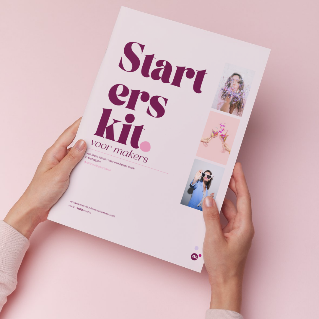 Starterskit voor Makers - werkboek van losse ideeën naar een helder merk