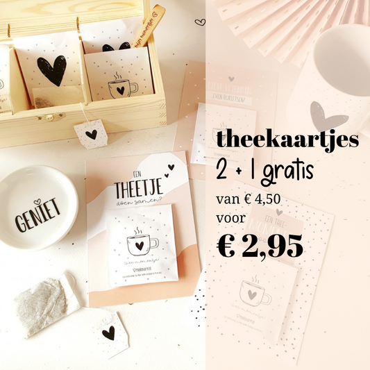 Printable | 3x Ansichtkaart | thee