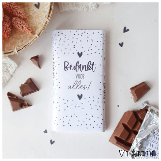 Printable | Chocoladewikkel | Bedankt voor alles!