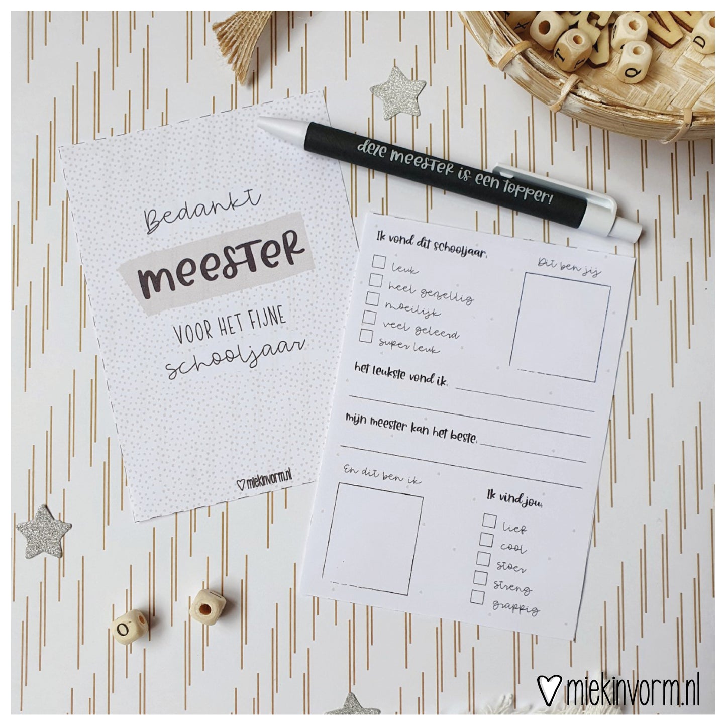 Printable | juf & meester